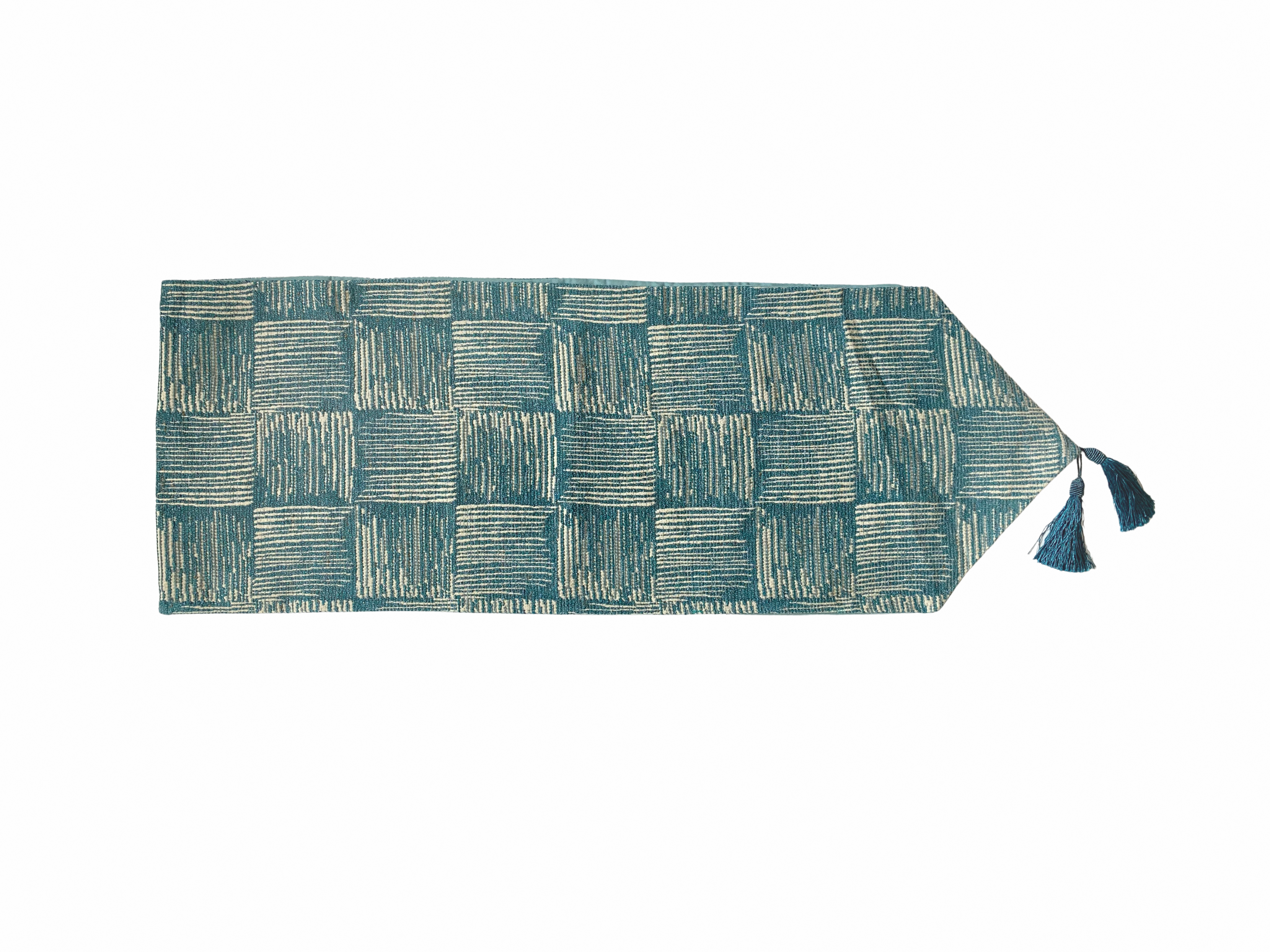 CAMINO TEXTURA AZUL 30X180 CM 2